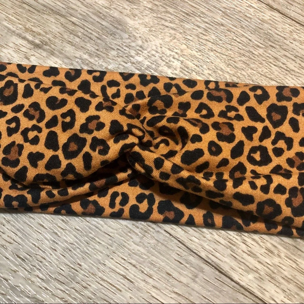 Animal Print Twisted Headband Handmade NEW